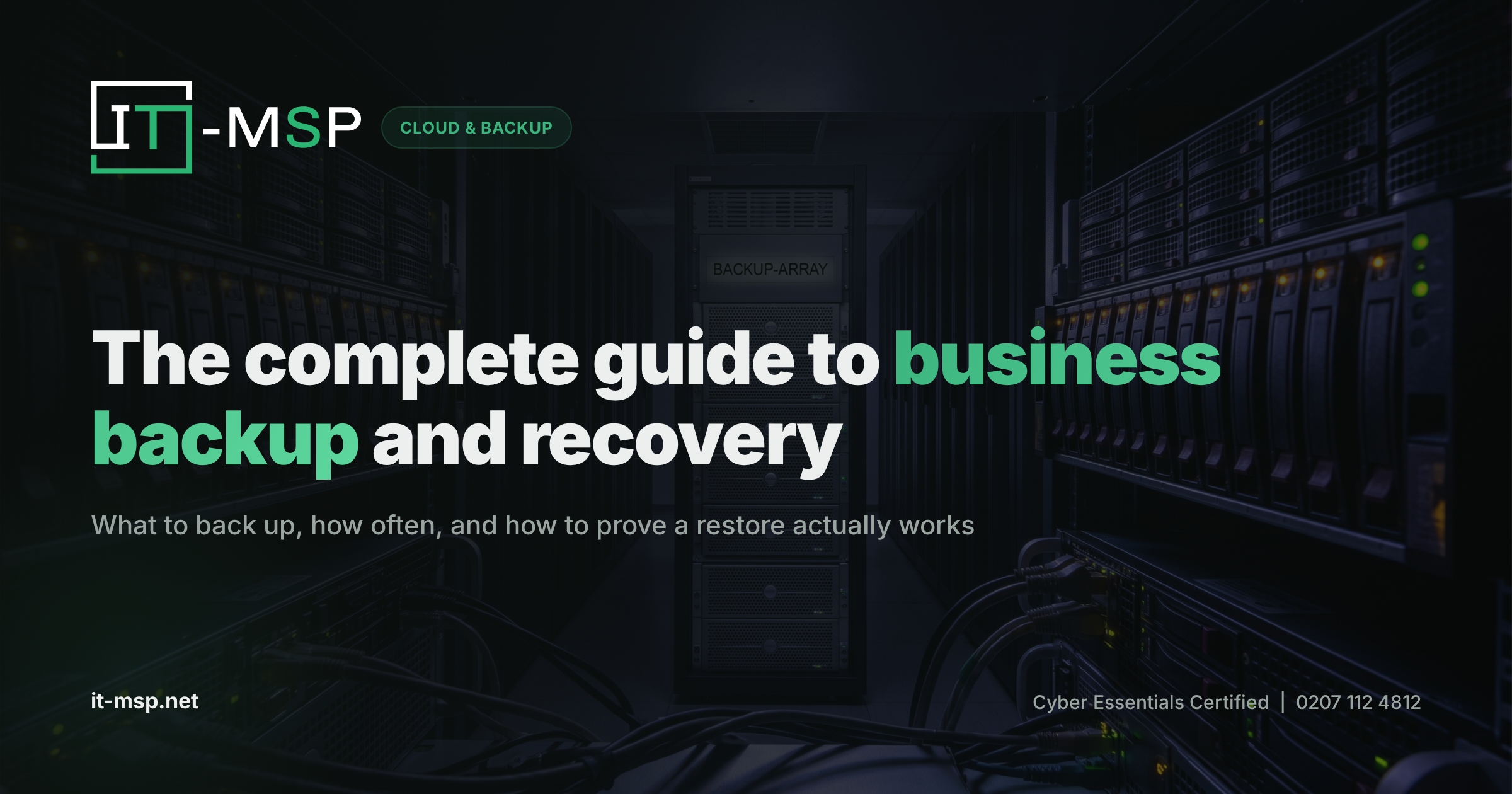 The Complete Guide to Business Backup and Disaster Recovery