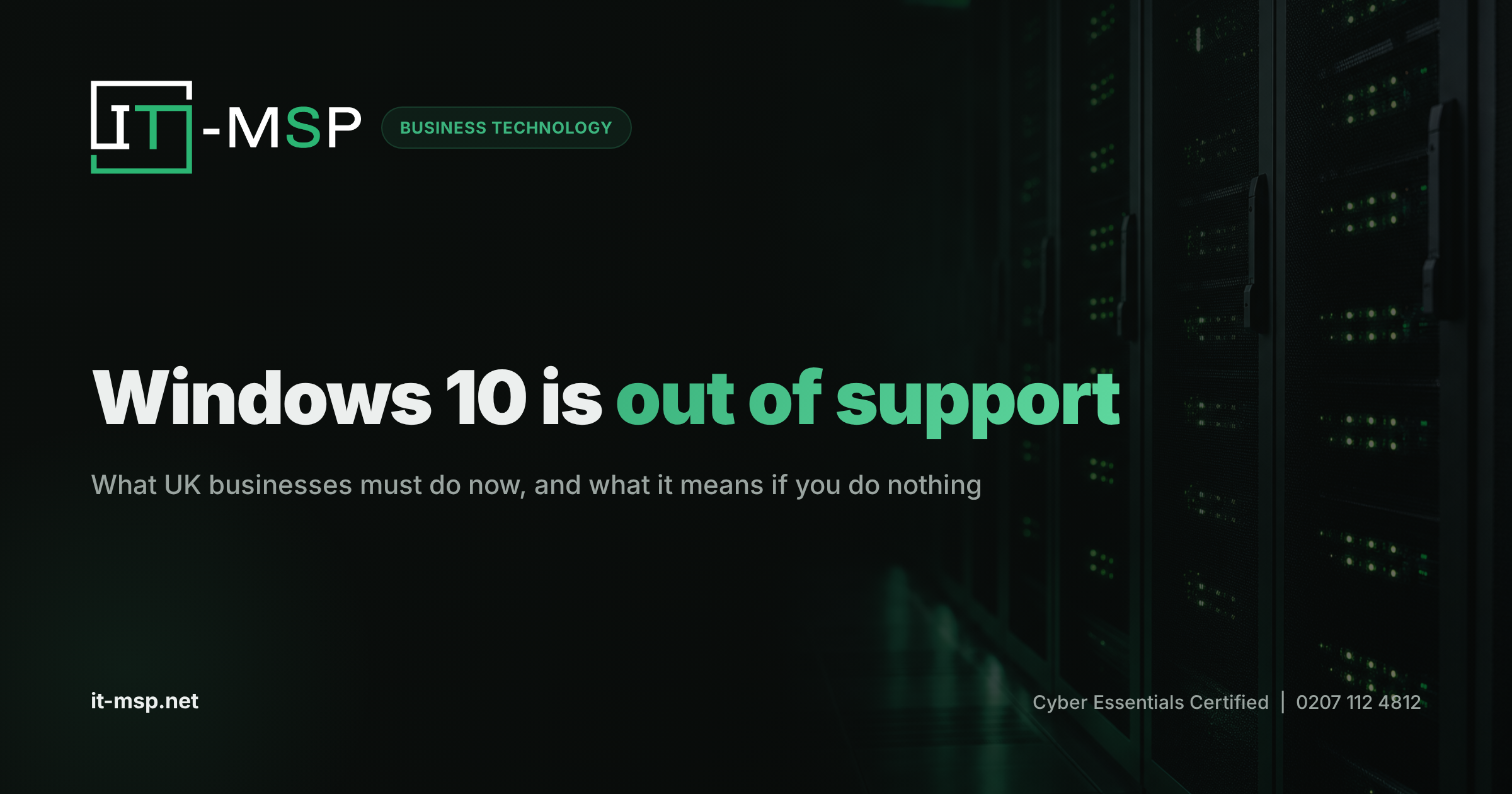 Windows 10 End of Life: What UK Businesses Must Do Now